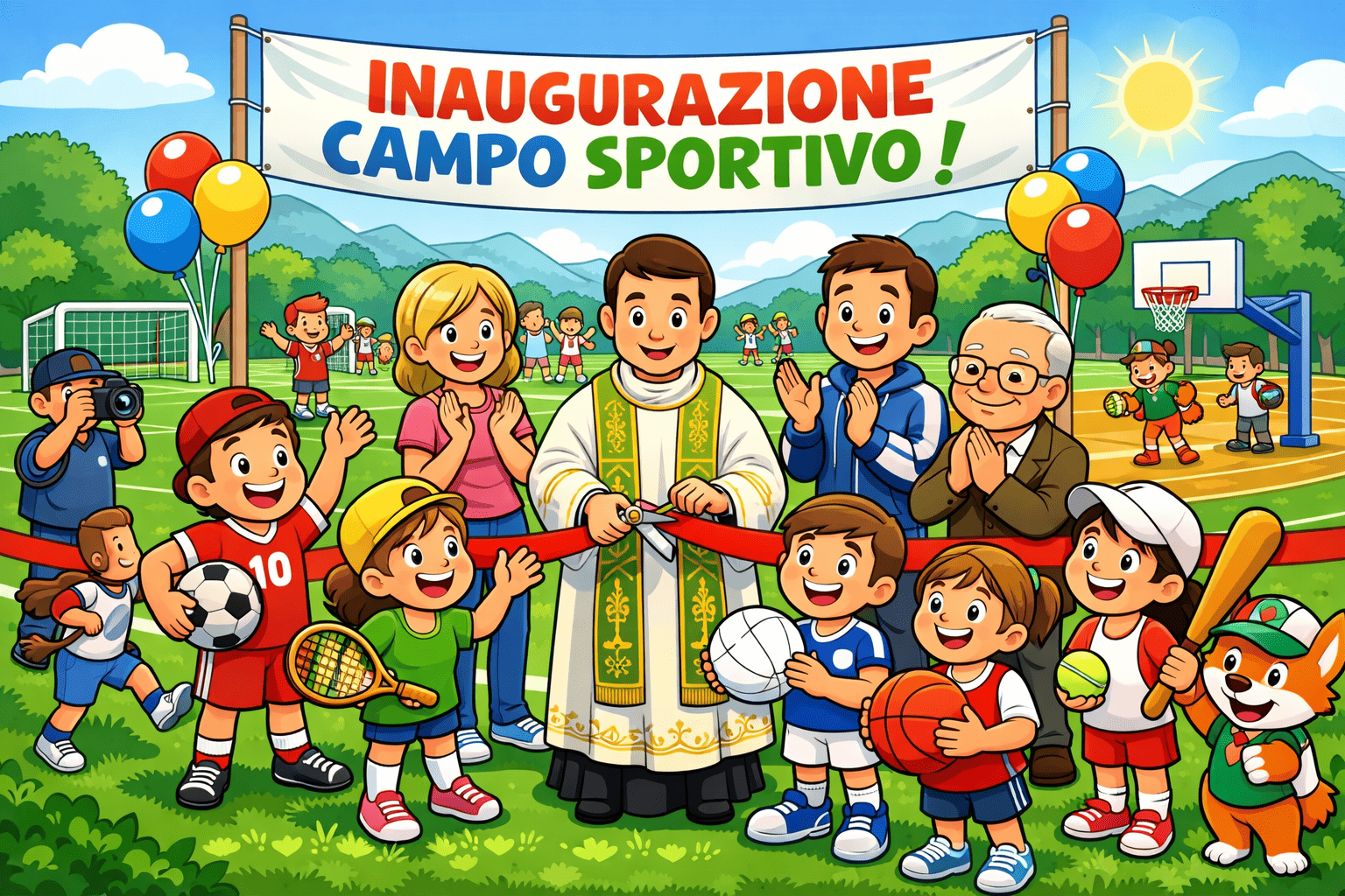 Inaugurazione del campo sportivo